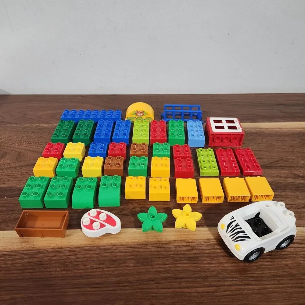 Lego Duplo 6136 My First Zoo Incomplete Replacement Pieces Car Fence Blocks